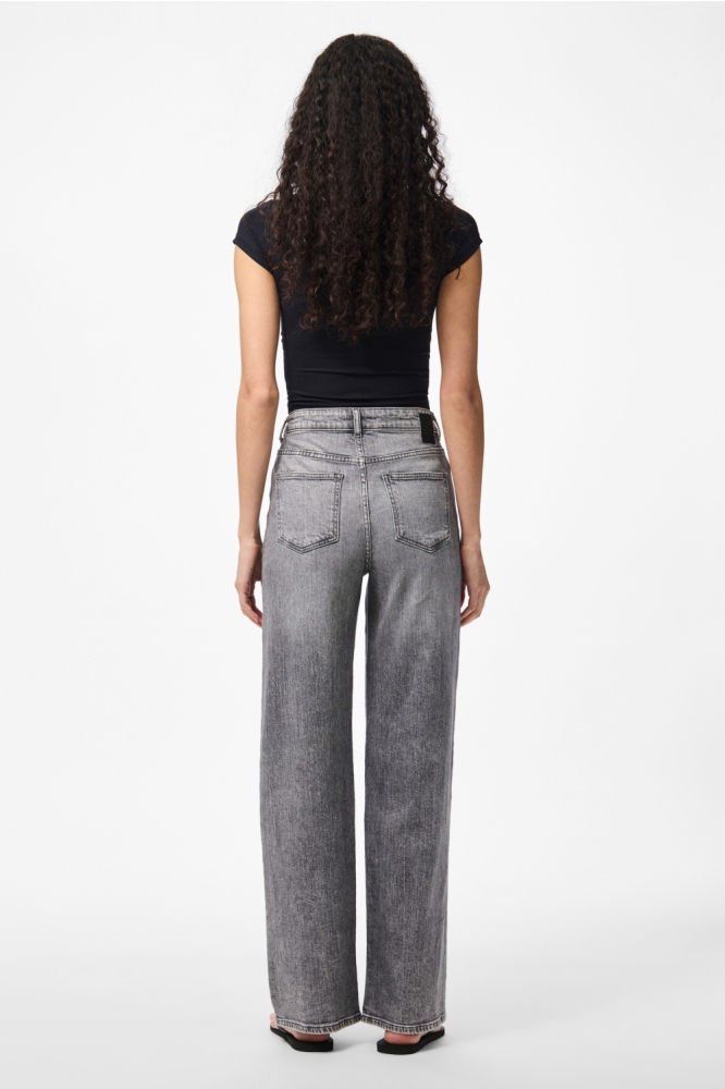 PCSILKE MW WIDE JEANS MG NOOS BC 17159804 MEDIUM GREY DENIM